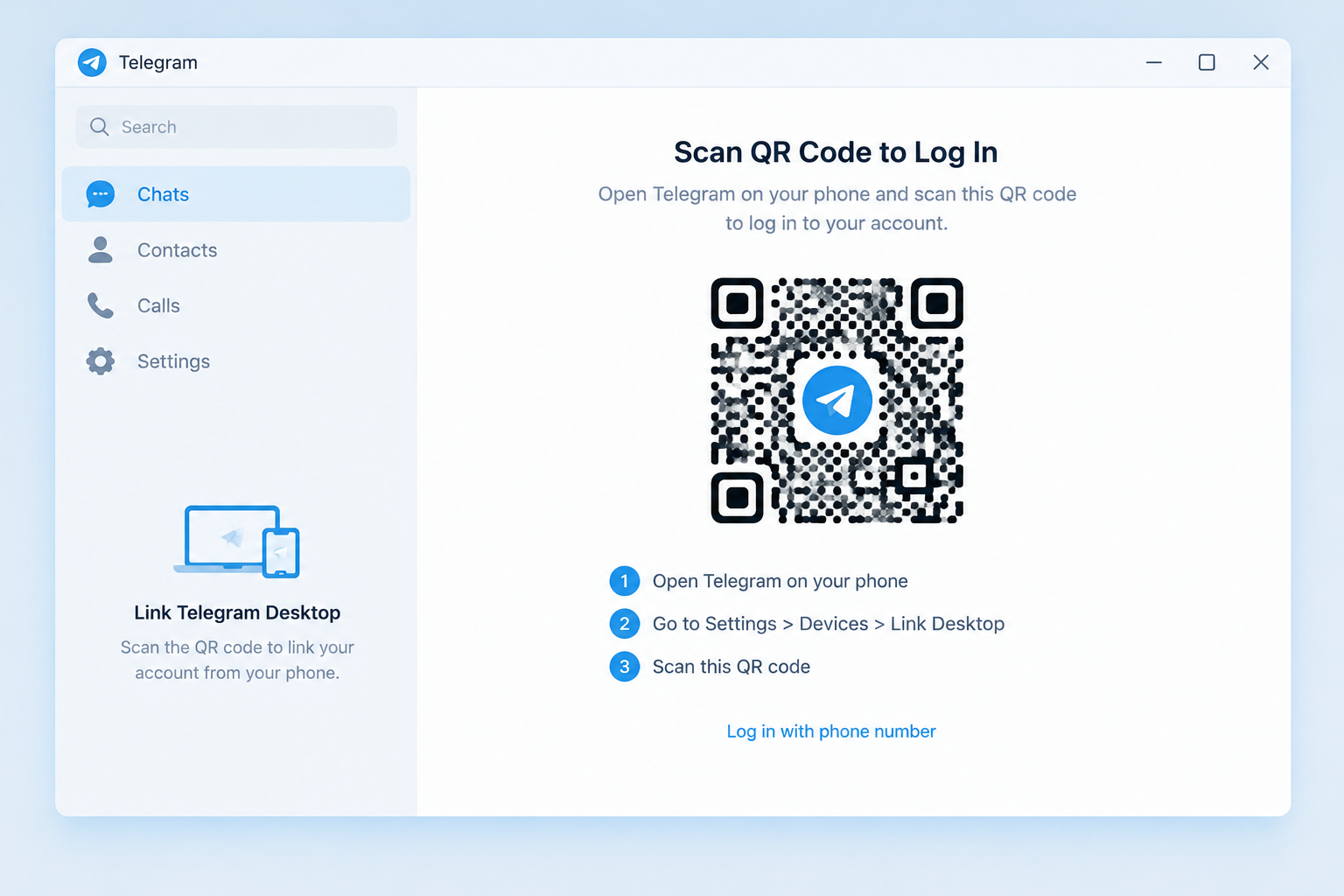 Telegram二维码登录